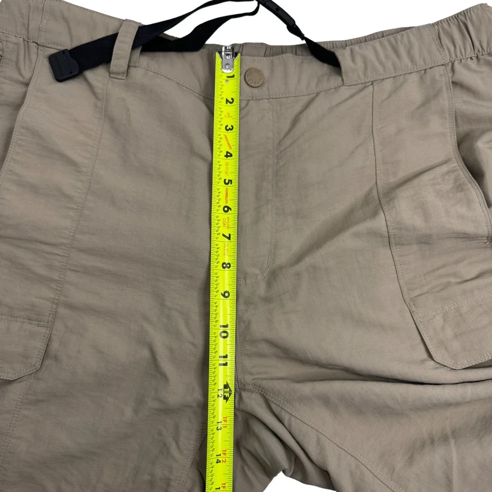 The North Face Convertable Hiking Cargo Pants Khaki Zip Off Legs‎ Mens XL Hiking